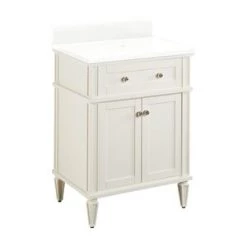 Buy ❤️ Signature Hardware Elmdale 24-1/8 in. Floor Mount Vanity in White 😍