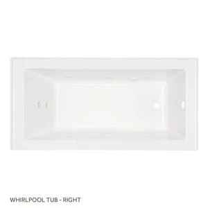 Best Pirce π Signature Hardware Sitka 60 x 32 in. Whirlpool Alcove Bathtub Right Drain in White π 3 Best Pirce π Signature Hardware Sitka 60 x 32 in. Whirlpool Alcove Bathtub Right Drain in White π