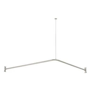 Outlet π Signature Hardware 60 in. L-shaped Shower Rod in Brushed Nickel π 7 Outlet π Signature Hardware 60 in. L-shaped Shower Rod in Brushed Nickel π - Image 5