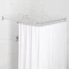 Best Sale 🌟 Signature Hardware 60 in. L-shaped Shower Rod in Chrome ⌛ -Signature Hardware Shop Query 5083