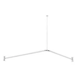 Best Sale 🌟 Signature Hardware 60 in. L-shaped Shower Rod in Chrome ⌛ -Signature Hardware Shop Query 5086