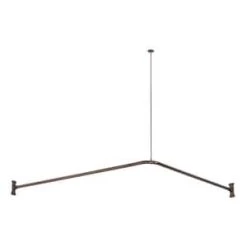 Flash Sale 🥰 Signature Hardware 60 in. L-shaped Shower Rod in Oil Rubbed Bronze 👏 -Signature Hardware Shop Query 5097