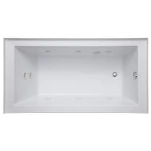 Best Pirce π Signature Hardware Sitka 60 x 32 in. Whirlpool Alcove Bathtub Right Drain in White π 8 Best Pirce π Signature Hardware Sitka 60 x 32 in. Whirlpool Alcove Bathtub Right Drain in White π - Image 6