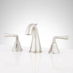 Cheapest 👏 Signature Hardware Key West Two Handle Widespread Bathroom Sink Faucet with Pop-Up Drain Assembly 🧨