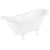 Flash Sale 🎁 Signature Hardware Arabella 71-3/4 x 31 in. Freestanding Bathtub Offset Drain in White 🎉