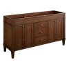 Outlet ❤️ Signature Hardware Trossman 60 in. Floor Mount Vanity in Antique Coffee ❤️ -Signature Hardware Shop Query 5207