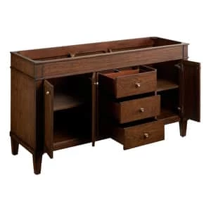 Outlet ❤️ Signature Hardware Trossman 60 in. Floor Mount Vanity in Antique Coffee ❤️ 8 Outlet ❤️ Signature Hardware Trossman 60 in. Floor Mount Vanity in Antique Coffee ❤️ - Image 6