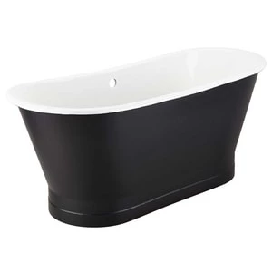 Hot Sale π₯° Signature Hardware Kateryn 67-1/4 x 26 in. Freestanding Bathtub Center Drain in Black π 3 Hot Sale π₯° Signature Hardware Kateryn 67-1/4 x 26 in. Freestanding Bathtub Center Drain in Black π