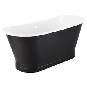 Hot Sale π₯° Signature Hardware Kateryn 67-1/4 x 26 in. Freestanding Bathtub Center Drain in Black π 4 Hot Sale π₯° Signature Hardware Kateryn 67-1/4 x 26 in. Freestanding Bathtub Center Drain in Black π - Image 2