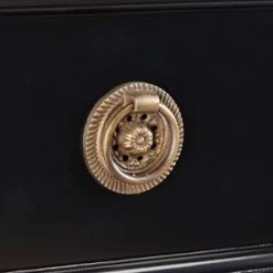 New 🎁 Signature Hardware Hawkins 48 in. Floor Mount Vanity in Black ⌛ -Signature Hardware Shop Query 5256