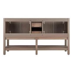 Best Pirce ✔️ Signature Hardware Olsen 60 in. Floor Mount Vanity in Ash Brown 🌟 -Signature Hardware Shop Query 5267