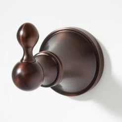 Best deal 🤩 Signature Hardware Seattle Single Robe Hook in Oil Rubbed Bronze 🛒