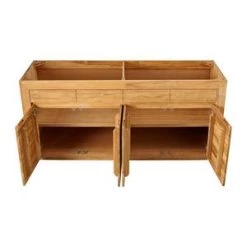 Best reviews of ✨ Signature Hardware Bastian 72 in. Floor Mount Vanity in Natural Teak 🎉 -Signature Hardware Shop Query 5307