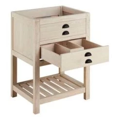 Promo 🎁 Signature Hardware Ansel 24 in. Floor Mount Vanity in Whitewash Pine 🥰 -Signature Hardware Shop Query 5323