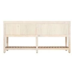 Promo ✨ Signature Hardware Ansel 72 in. Floor Mount Vanity in Whitewash Pine ❤️ -Signature Hardware Shop Query 5350