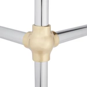 Deals β¨ Signature Hardware Complete Console Leg in Polished Chrome with Polished Brass π 4 Deals β¨ Signature Hardware Complete Console Leg in Polished Chrome with Polished Brass π - Image 2