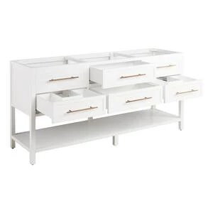 Best Sale ๐ฏ Signature Hardware Robertson 72 in. Floor Mount Vanity in White ๐ 6 Best Sale ๐ฏ Signature Hardware Robertson 72 in. Floor Mount Vanity in White ๐ - Image 4