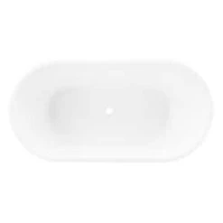 Cheapest ✔️ Signature Hardware Eden 67 x 32 in. Soaker Freestanding Bathtub with Center Drain in White ⌛ -Signature Hardware Shop Query 540