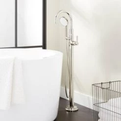 Hot Sale 𧨠Signature Hardware Greyfield 10 gpm Floor Mount Tub Filler with Single Lever Handle and 1.8 gpm Handshower in Polished Nickel π 7 Hot Sale 𧨠Signature Hardware Greyfield 10 gpm Floor Mount Tub Filler with Single Lever Handle and 1.8 gpm Handshower in Polished Nickel π -Signature Hardware Shop Query 5427