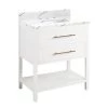 Best Pirce 🎉 Signature Hardware Robertson 30 in. Floor Mount Vanity in White ❤️