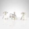 Coupon 👍 Signature Hardware Boca Raton Two Handle Widespread Bathroom Sink Faucet with Pop-Up Drain Assembly in Polished Nickel 🎉 -Signature Hardware Shop Query 545