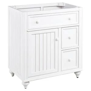 Hot Sale π Signature Hardware Cottage 30 in. Floor Mount Vanity in Distressed Chalk White π 5 Hot Sale π Signature Hardware Cottage 30 in. Floor Mount Vanity in Distressed Chalk White π - Image 3