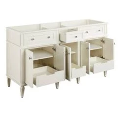 Promo 🎁 Signature Hardware Elmdale 60-1/8 in. Floor Mount Vanity in White 💯 -Signature Hardware Shop Query 5526