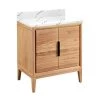Budget π Signature Hardware Aliso 30 in. Floor Mount Vanity in Natural Teak with Hailstone White π 2 Budget π Signature Hardware Aliso 30 in. Floor Mount Vanity in Natural Teak with Hailstone White π -Signature Hardware Shop Query 5533