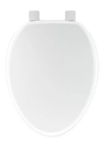 Best Sale 😉 Signature Hardware Traditional Elongated Closed Front with Cover Toilet in White 😍