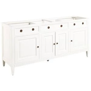 Best Pirce π Signature Hardware Hawkins 72 in. Floor Mount Vanity in White π 5 Best Pirce π Signature Hardware Hawkins 72 in. Floor Mount Vanity in White π - Image 3