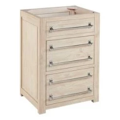 Discount ❤️ Signature Hardware Maysville 24 in. Floor Mount Vanity in Whitewash, Arctic White with Chrome 😀 -Signature Hardware Shop Query 5611