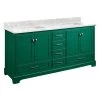Best reviews of 🔔 Signature Hardware Quen 71-3/4 in. Floor Mount Vanity in Emerald Green ❤️ -Signature Hardware Shop Query 5680