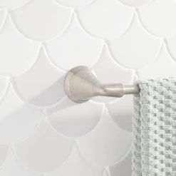 Best Sale 🧨 Signature Hardware Provincetown 24 in. Towel Bar in Brushed Nickel 💯