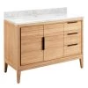 Budget π Signature Hardware Aliso 48 in. Floor Mount Vanity in Natural Teak with Carrara βοΈ 2 Budget π Signature Hardware Aliso 48 in. Floor Mount Vanity in Natural Teak with Carrara βοΈ -Signature Hardware Shop Query 5738