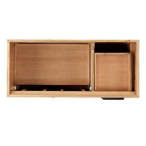 Budget π Signature Hardware Aliso 48 in. Floor Mount Vanity in Natural Teak with Carrara βοΈ 5 Budget π Signature Hardware Aliso 48 in. Floor Mount Vanity in Natural Teak with Carrara βοΈ - Image 3