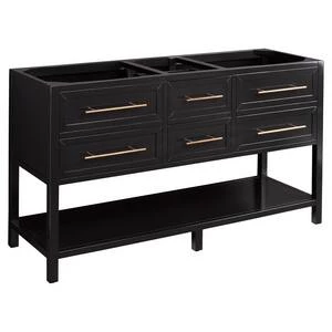 Best Pirce β Signature Hardware Robertson 60 in. Floor Mount Vanity in Black π 6 Best Pirce β Signature Hardware Robertson 60 in. Floor Mount Vanity in Black π - Image 4