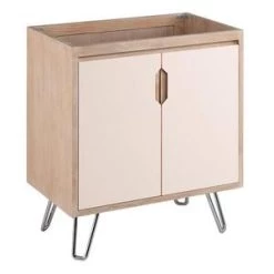 Cheap 🎁 Signature Hardware Millie 30-1/8 in. Floor Mount Vanity in Blush with Whitewash 🎁 -Signature Hardware Shop Query 5757