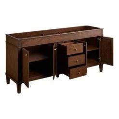 Deals 🌟 Signature Hardware Trossman 72 in. Floor Mount Vanity in Antique Coffee 🎉 -Signature Hardware Shop Query 5802