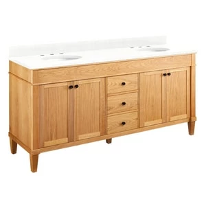 Brand new β Signature Hardware Trossman 72 in. Floor Mount Vanity in White Oak π 3 Brand new β Signature Hardware Trossman 72 in. Floor Mount Vanity in White Oak π