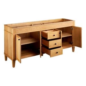 Brand new β Signature Hardware Trossman 72 in. Floor Mount Vanity in White Oak π 6 Brand new β Signature Hardware Trossman 72 in. Floor Mount Vanity in White Oak π - Image 4