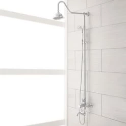 Wholesale ✔️ Signature Hardware Dolwick Single Handle Single Function Bathtub & Shower Faucet in Polished Chrome 😉