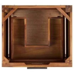 Flash Sale 🔥 Signature Hardware Celebration 24 in. Floor Mount Vanity in Rustic Acacia 💯 -Signature Hardware Shop Query 5855