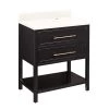 Deals ⌛ Signature Hardware Robertson 30 in. Floor Mount Vanity in Black ⭐ -Signature Hardware Shop Query 5864