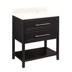 Deals β Signature Hardware Robertson 30 in. Floor Mount Vanity in Black β