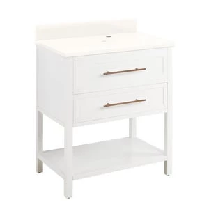 Coupon π₯ Signature Hardware Robertson 30 in. Floor Mount Vanity in White π 3 Coupon π₯ Signature Hardware Robertson 30 in. Floor Mount Vanity in White π