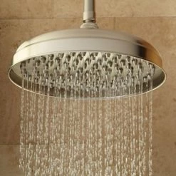 Brand new ⌛ Signature Hardware Lambert Single Function Rainfall Showerhead in Brushed Nickel ⌛