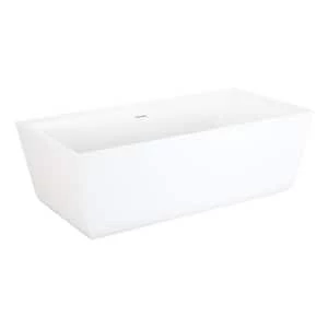 Best reviews of β€οΈ Signature Hardware Nassau 67 x 34 in. Freestanding Rectangle Soaker Bathtub with Center Drain in White π 4 Best reviews of β€οΈ Signature Hardware Nassau 67 x 34 in. Freestanding Rectangle Soaker Bathtub with Center Drain in White π - Image 2