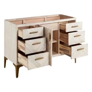 Discount π― Signature Hardware Frey 48 in. Floor Mount Vanity in Whitewash π 6 Discount π― Signature Hardware Frey 48 in. Floor Mount Vanity in Whitewash π - Image 4