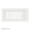 Best Pirce ⭐ Signature Hardware Sitka 60 x 30 in. Alcove Soaker Bathtub with Left Drain in White ⌛