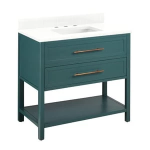 Promo π Signature Hardware Robertson 36 in. Floor Mount Vanity in Everglade Green π₯° 3 Promo π Signature Hardware Robertson 36 in. Floor Mount Vanity in Everglade Green π₯°